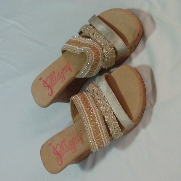Jellypop Shoes Jellypop Memory Foam 2 Wedge Heel Sandals Euc Poshmark